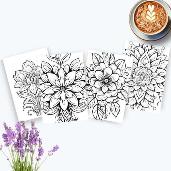 Large Mandala Coloring Book - 27 Pages - Image 5