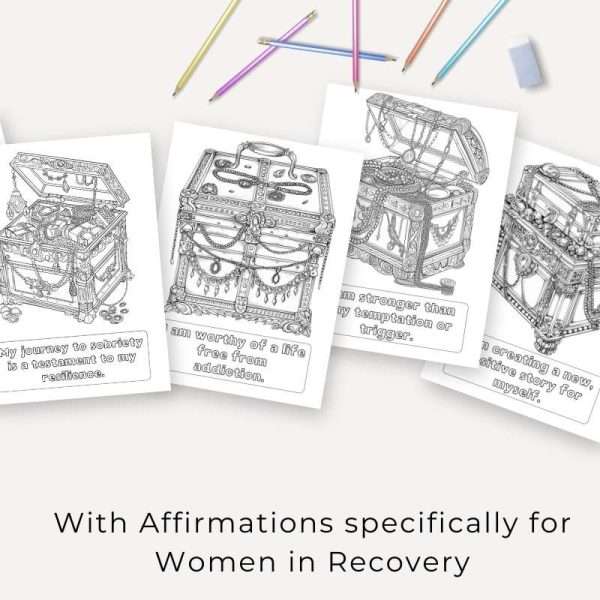 Coloring Book for Women with Recovery Affirmations - Image 3