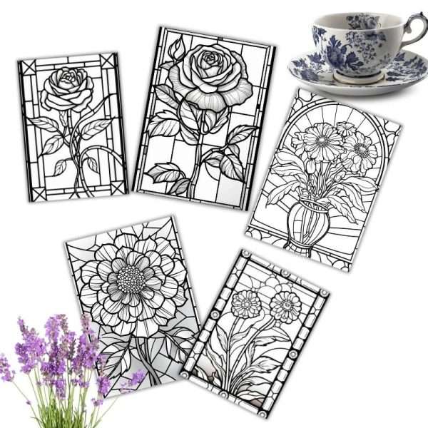 Stain Glass Windows Coloring Pages | Printable - Image 4