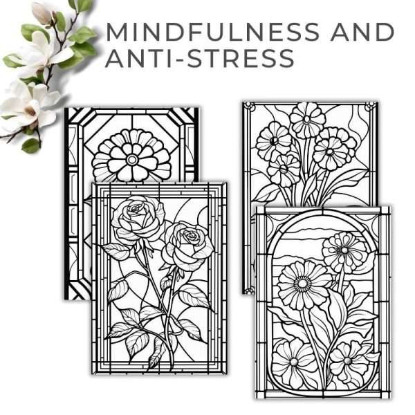 Stain Glass Windows Coloring Pages | Printable - Image 3