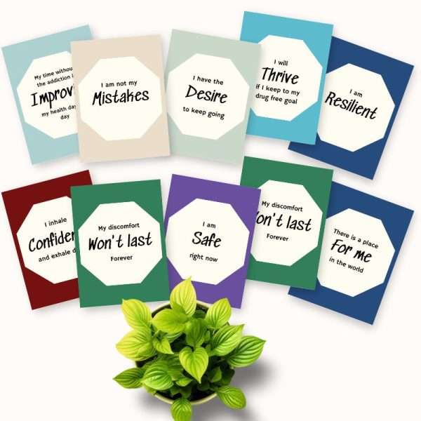 Set of 84 Addiction Recovery Affirmation Cards | Digital Download - Image 10