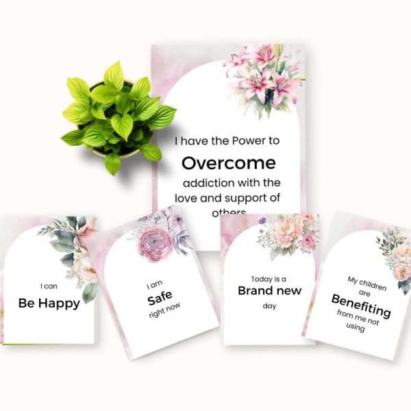 Set of 84 Addiction Recovery Affirmation Cards | Digital Download - Image 3