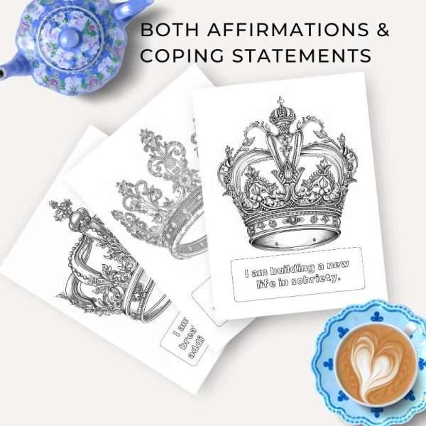 Sobriety Affirmation Coloring with Recovery Affirmations - Image 5