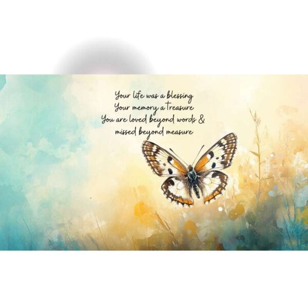 Butterfly Bereavement Gift, Your Life was a Blessing, Memorial Mug - Image 4
