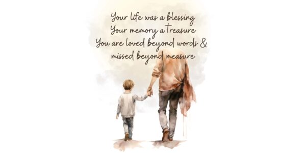 Your Life was a Blessing Your Memory a Treasure, Dad Memorial Mug, Loss of Father gift - Image 4
