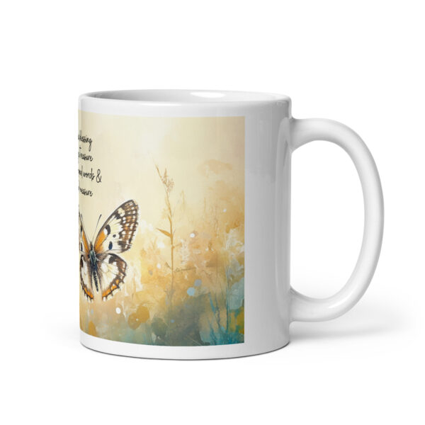 Butterfly Bereavement Gift, Your Life was a Blessing, Memorial Mug - Image 2