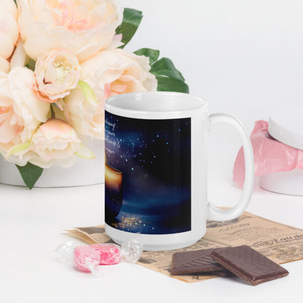 Candle Grief Quote mug, Forget Me Not Bereavement Gift, Your Life was a Blessing Your Memory a Treasure, Candle Memorial Mug - Image 5