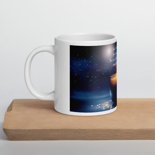 Candle Grief Quote mug, Forget Me Not Bereavement Gift, Your Life was a Blessing Your Memory a Treasure, Candle Memorial Mug - Image 3